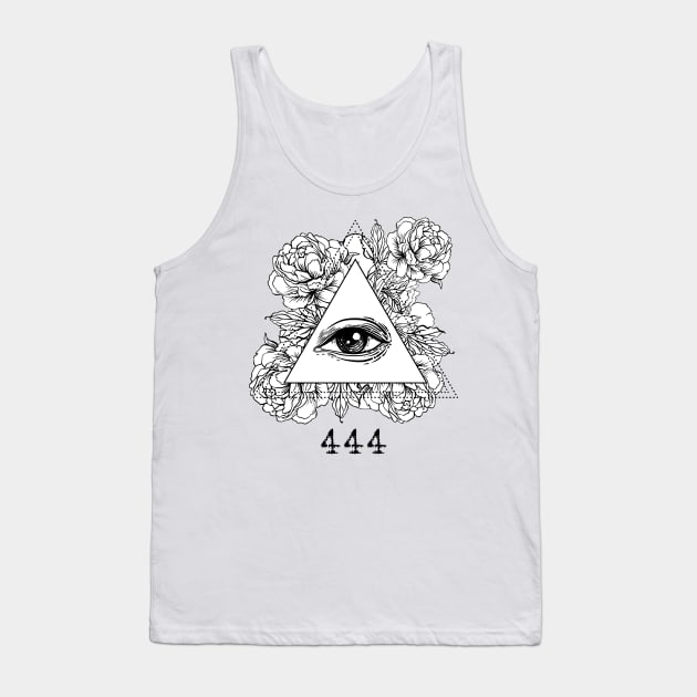 Mystic Number 444 Tank Top by Amanda Jane